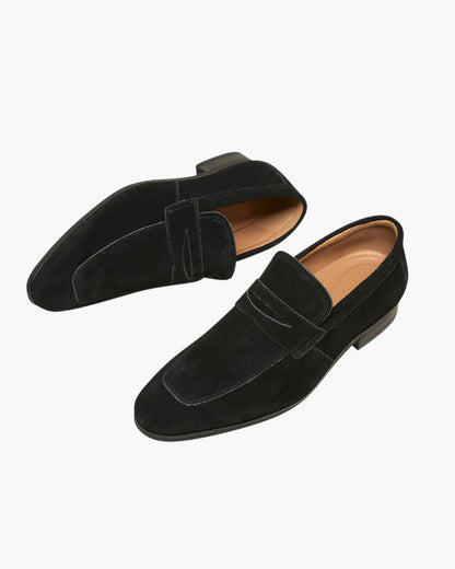 Mannen Loafer Casual Suède Schoenen Bruin