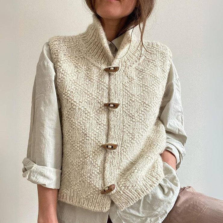 Vest Dames Effen Mouwloos Zwarte Jurkvest - Mode Vibes