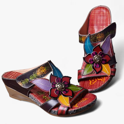 Vrouwelijke Sandalen met Gevlochten Banden Boho Stijl