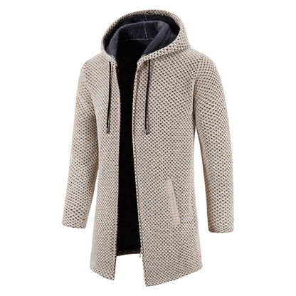 Gebreide Hoodie Heren Jas Warm en Comfortabel