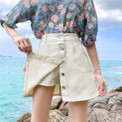 Plus Size Shortrok Trendy Veelzijdig Zomerrok voor Vrouwen