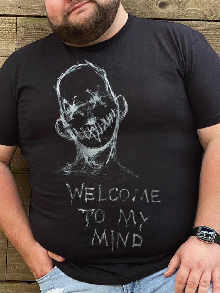 Plus Size Statement T-shirt met Leuke Tekst