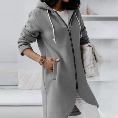 Damesjack Warm en Casual met Capuchon en Rits