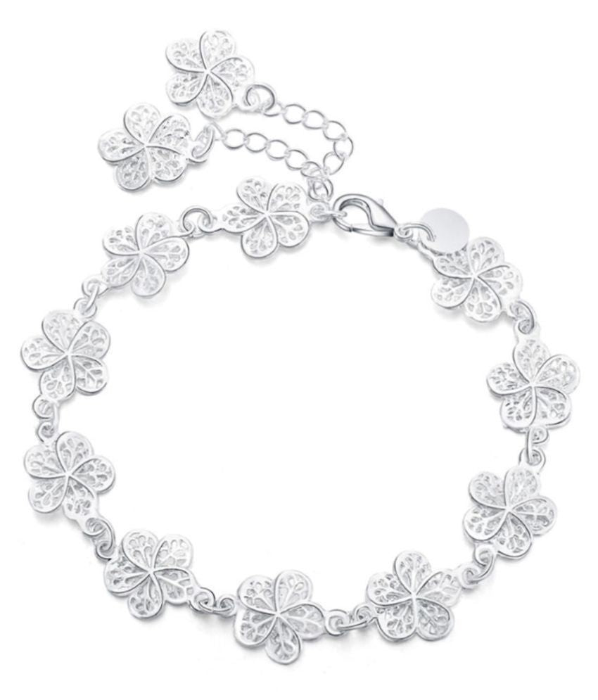 Zilveren Armband met Unieke Schakels en Filigraan Detail