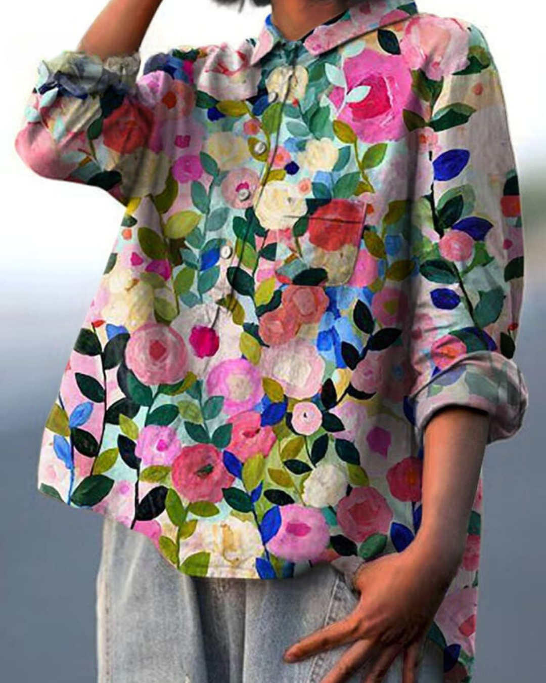 Andrea | Camicetta con stampa a fiori