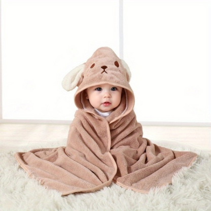 Zachte Badcape met Capuchon Warm en Droogt Snel