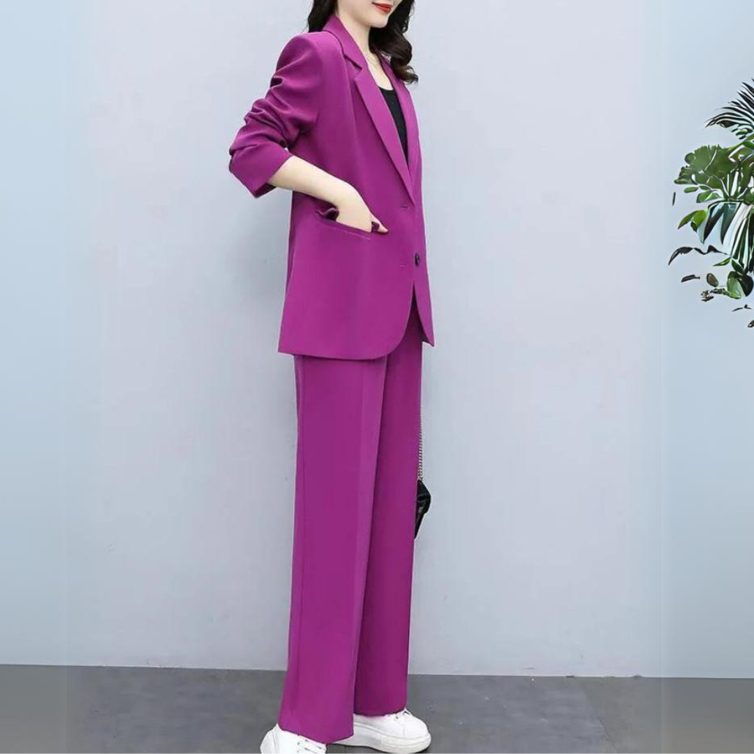 Dames Tweedelig Set Elegant Pasvorm