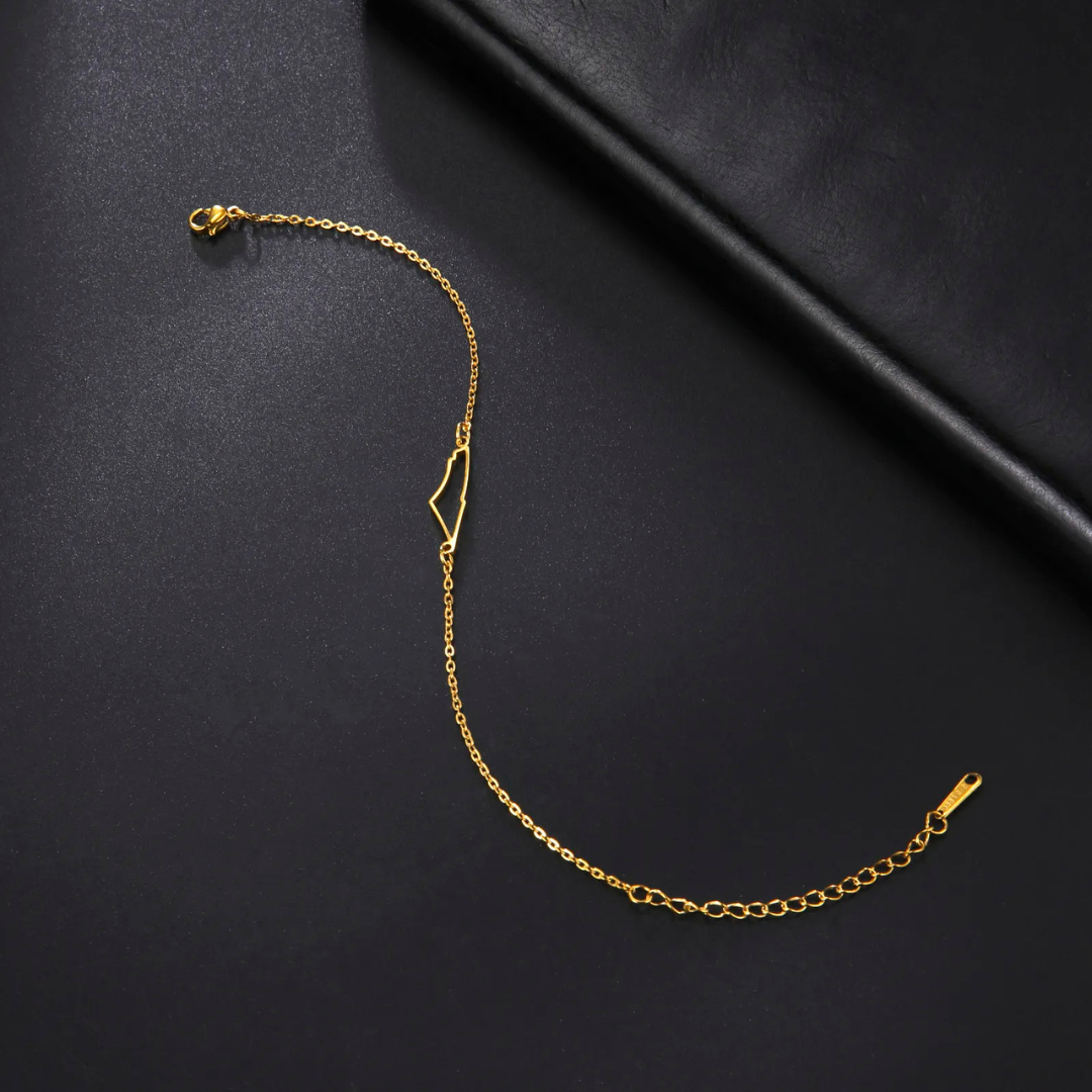 Gouden Armband met Ketting en Hangertje - Mode Vibes