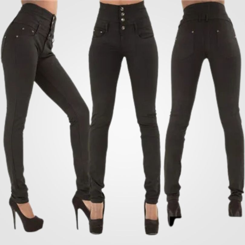 LUNA Hoge Taille Denim Jeans voor Dames