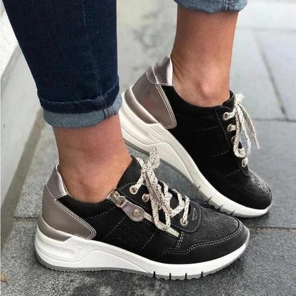 Dames Comfortabele Wandelschoenen met Steun en Goede Demping