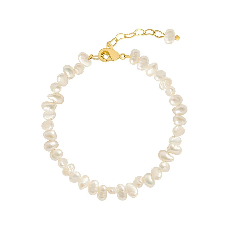 Parel Armband met Witte Zoetwaterparels