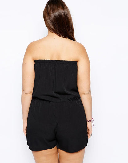Plus Size Playsuit Mouwloos Zomerjurk Stijlvol Voor Vrouwen