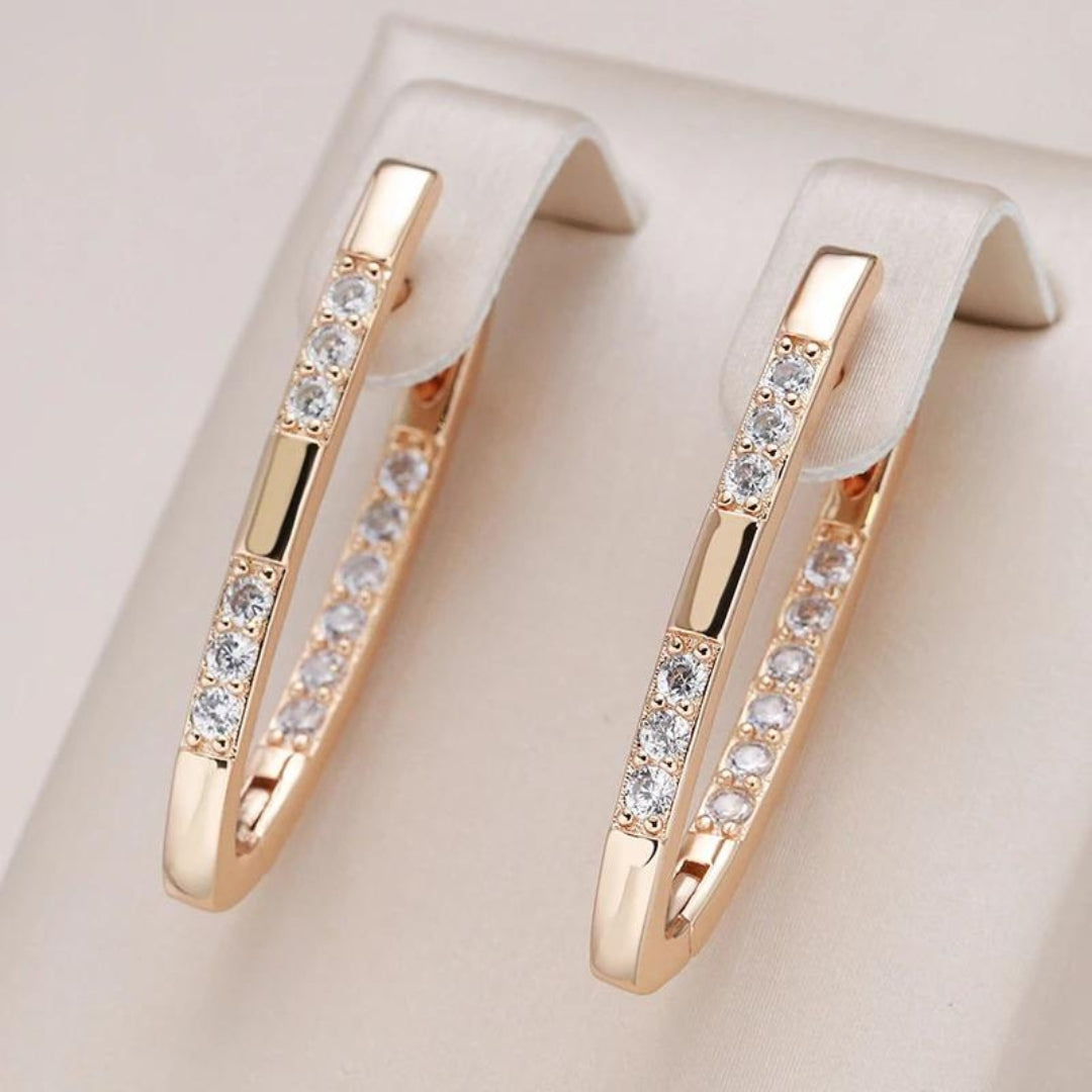 Zirkonia Oorbellen Stralend Modern Celeste Design