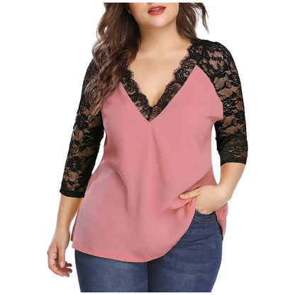 Plus-Size Blouse Trendy en Flatterend voor Vrouwen