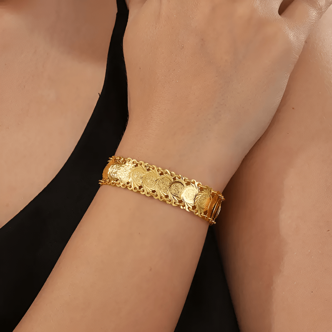 Dames Gouden Armband Elegant met Charme - Mode Vibes