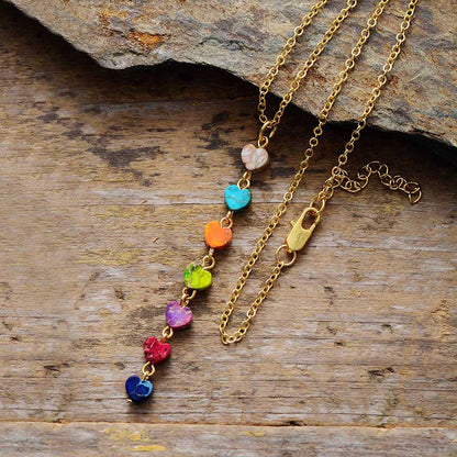 7 Chakra Ketting Hanger Zilverkleurig Hangornament