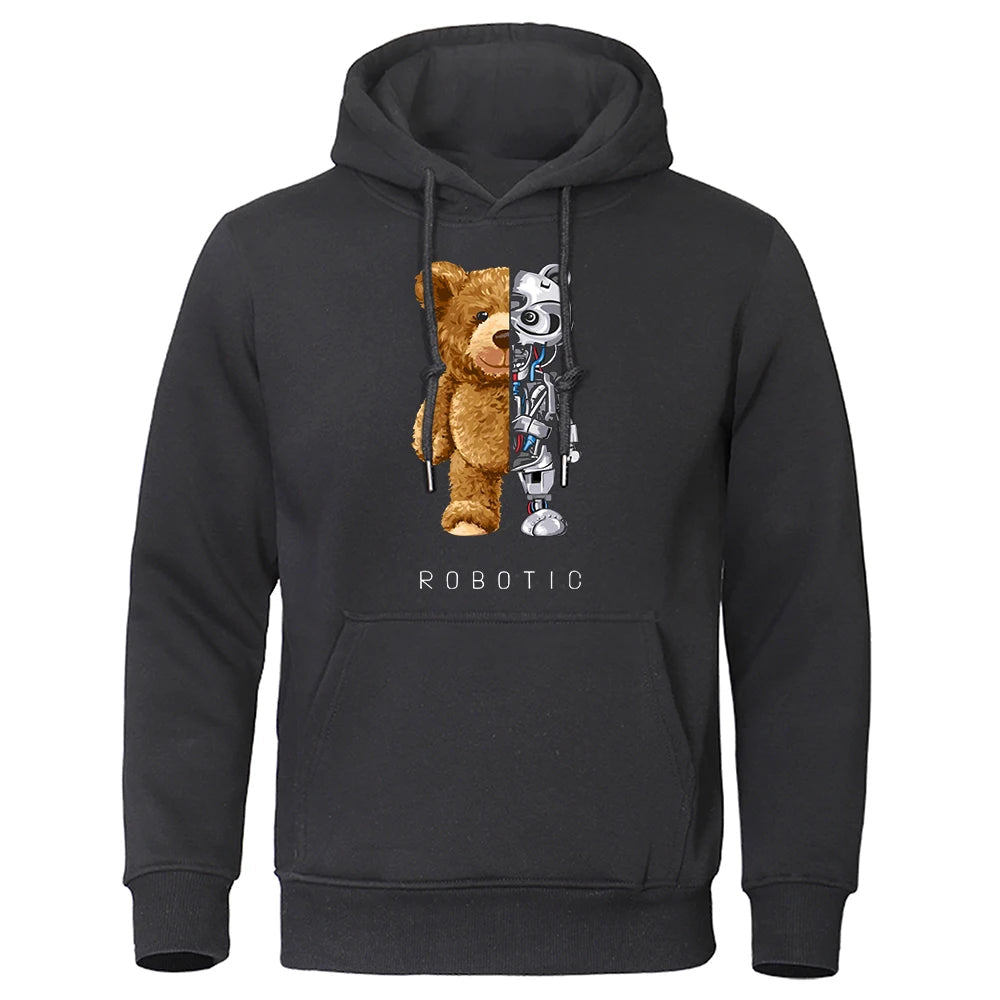 Teddybeer Hoodie Tech Sweatshirt met Kap - Mode Vibes