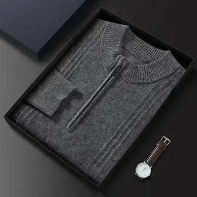 Herentrui Met Halve Rits Warm en Casual