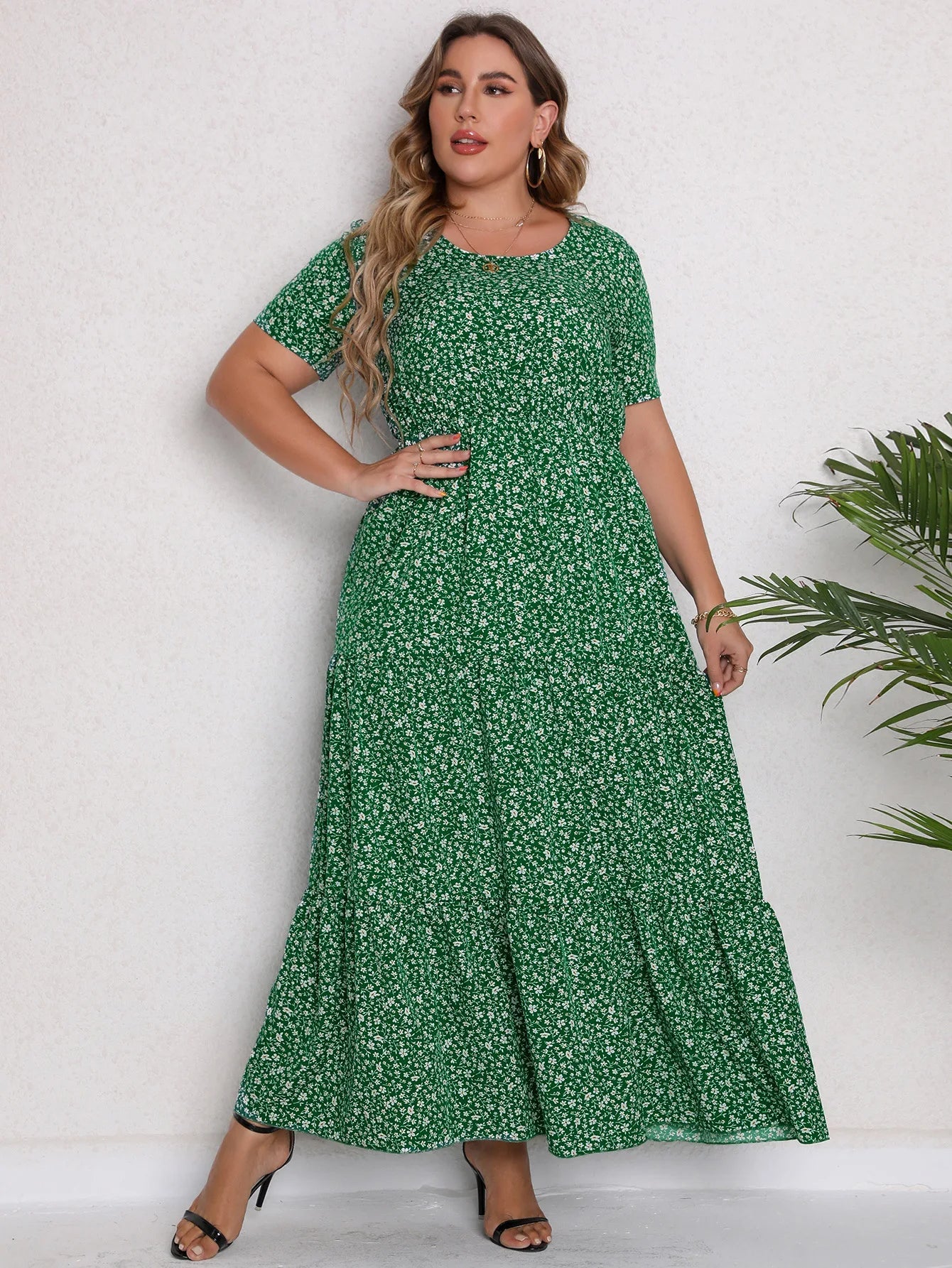 Plus-Size Maxi-Jurk Kleurrijk en Stijlvol