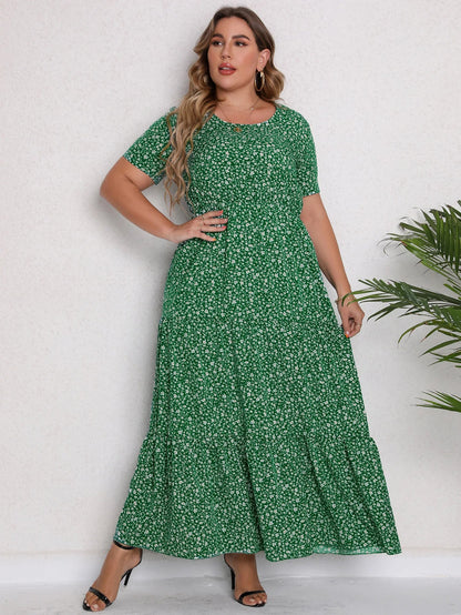 Plus-Size Maxi-Jurk Kleurrijk en Stijlvol