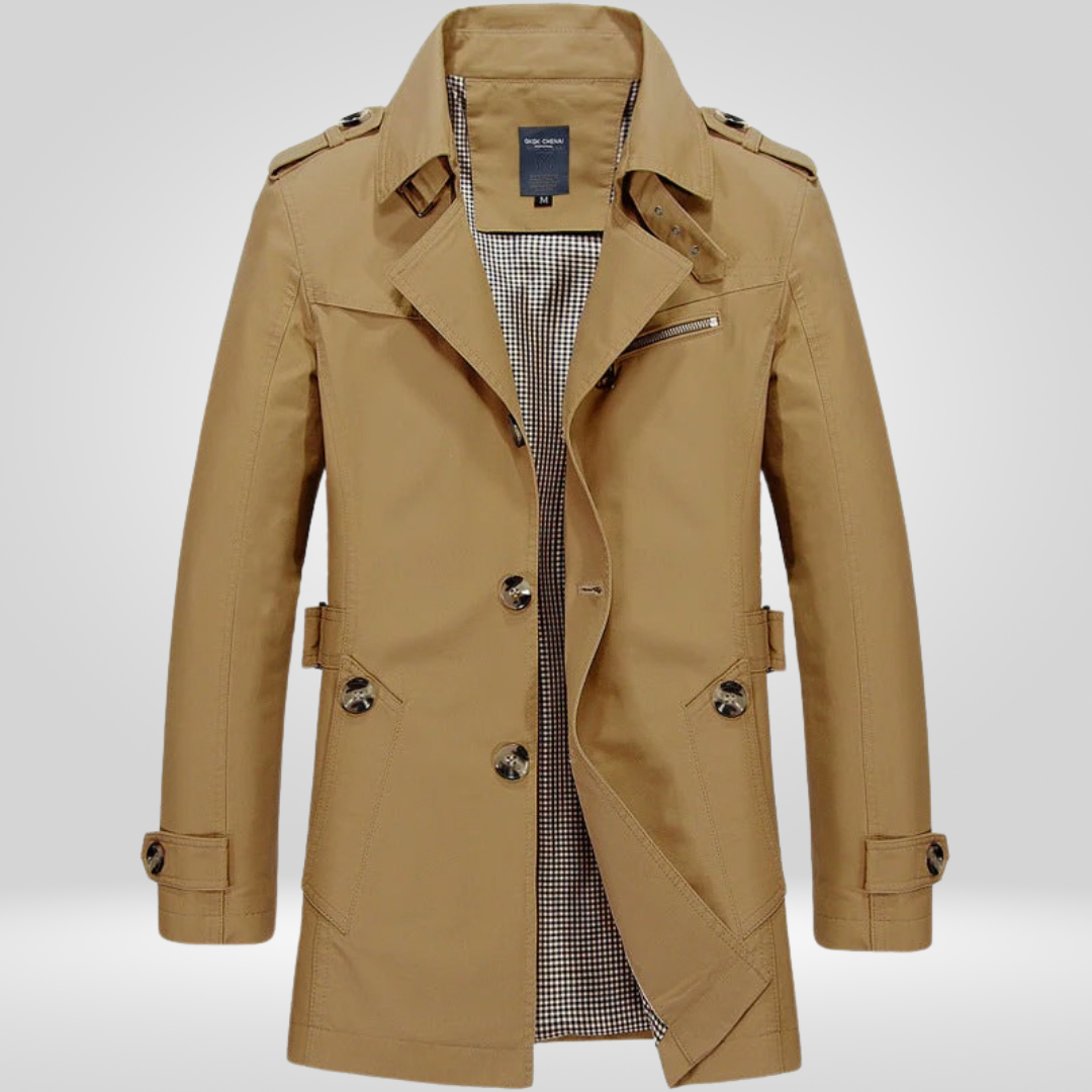 Heren Trenchcoat Waterdicht en Winddicht voor Heren