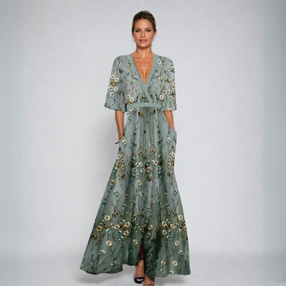 Dames Elegante Jurk Slimvallend - Mode Vibes
