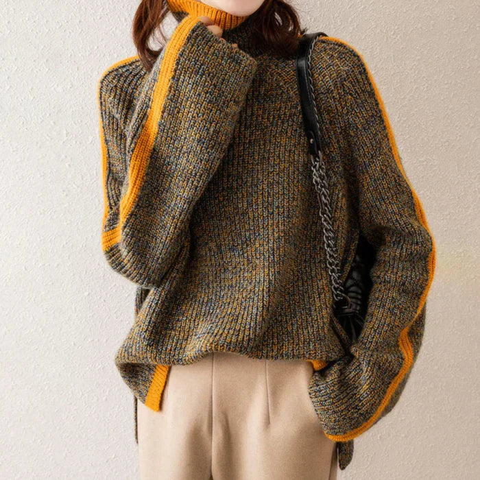 Vrouwelijke Trui Elegante Flora Stijl