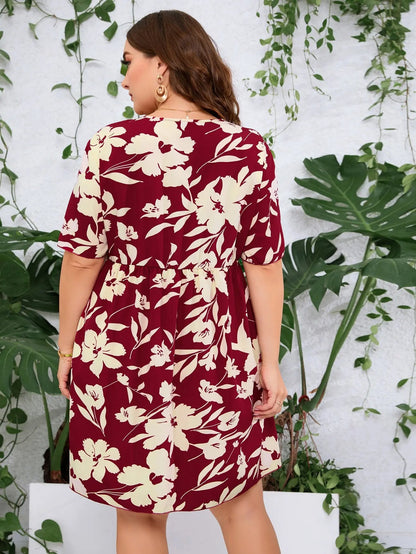 Plus-Size Jurk Maya Trendy en Vrolijk Mode
