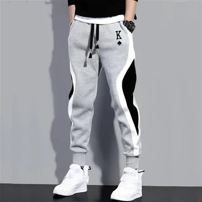 Joggingbroek Zwart Grijs Urban Sportieve Broek voor Mannen