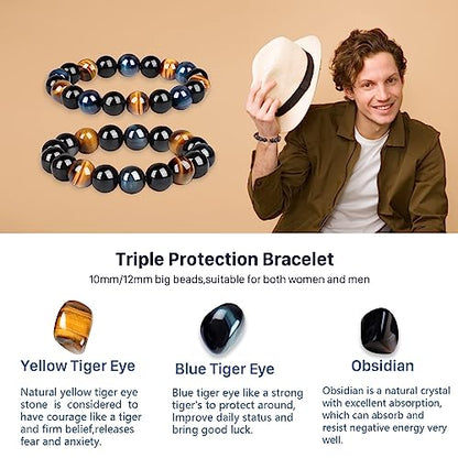 Kralen Armband met Triple Bescherming Stoer en Betekenisvol