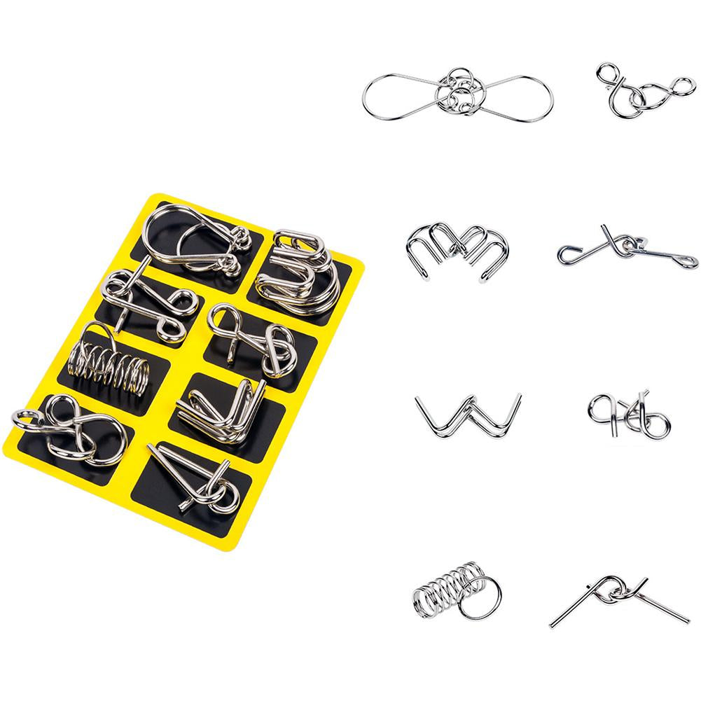 Metalen Puzzelringen Set Intelligentie Test BrainTwist