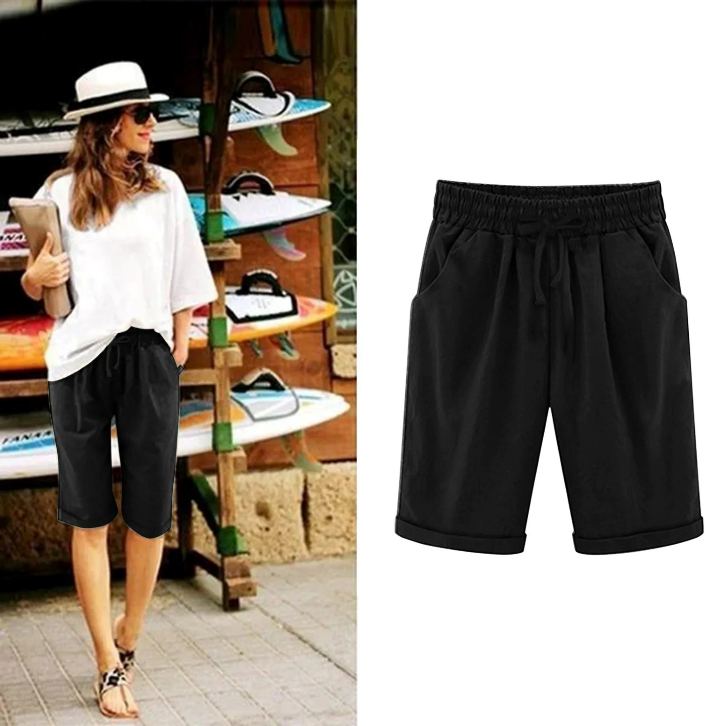 Dames Shorts Katoen Luchtig en Comfortabel Zomerbroek