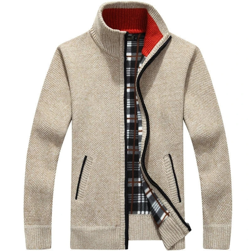 Oversized Wintervest met Rits Zwart Modieus Design