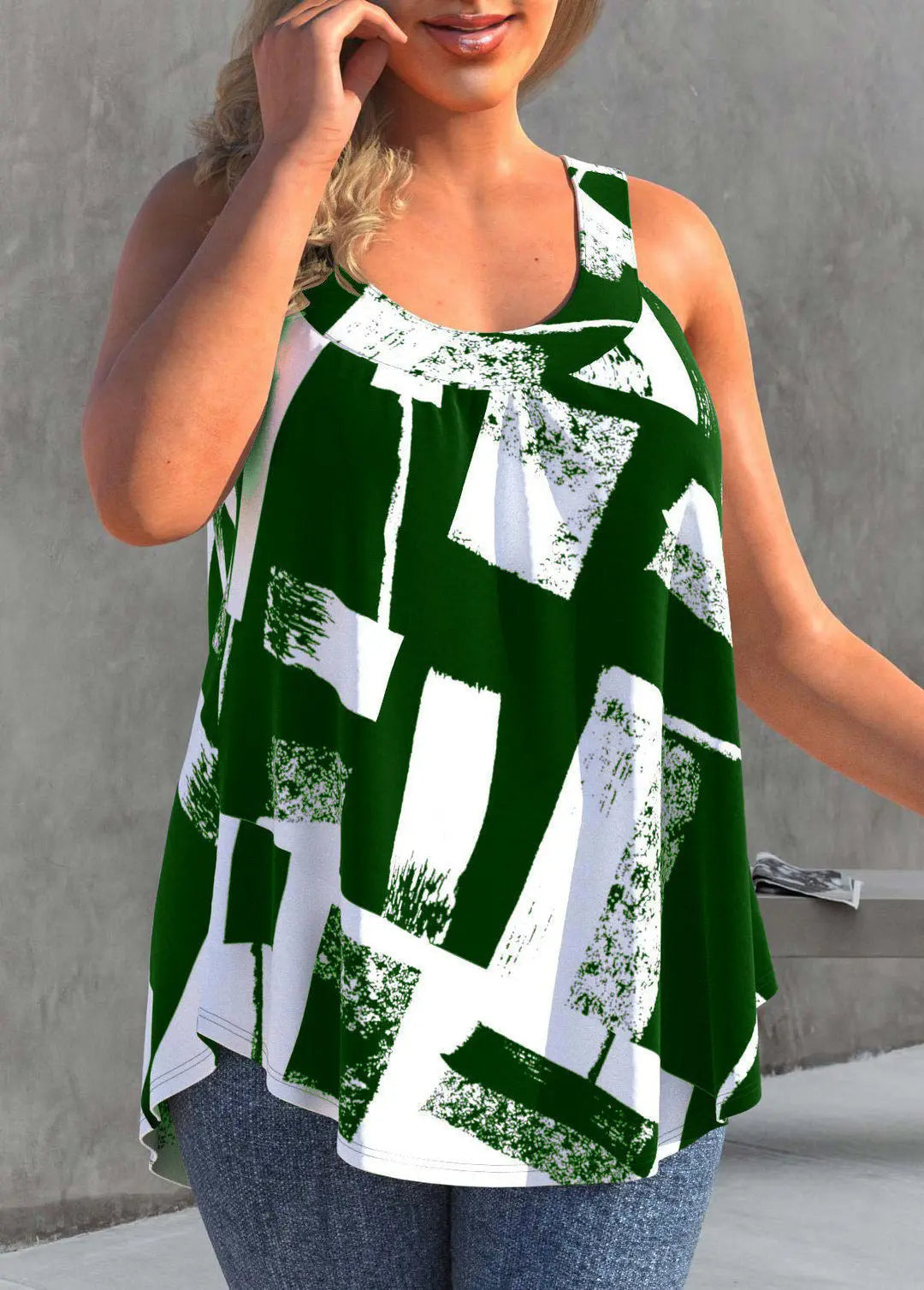 Plus-Size Top Rose Luchtig en Trendy