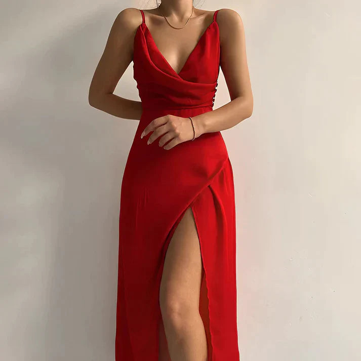 Elegante Vrouwenjurk Met Korte Mouwen