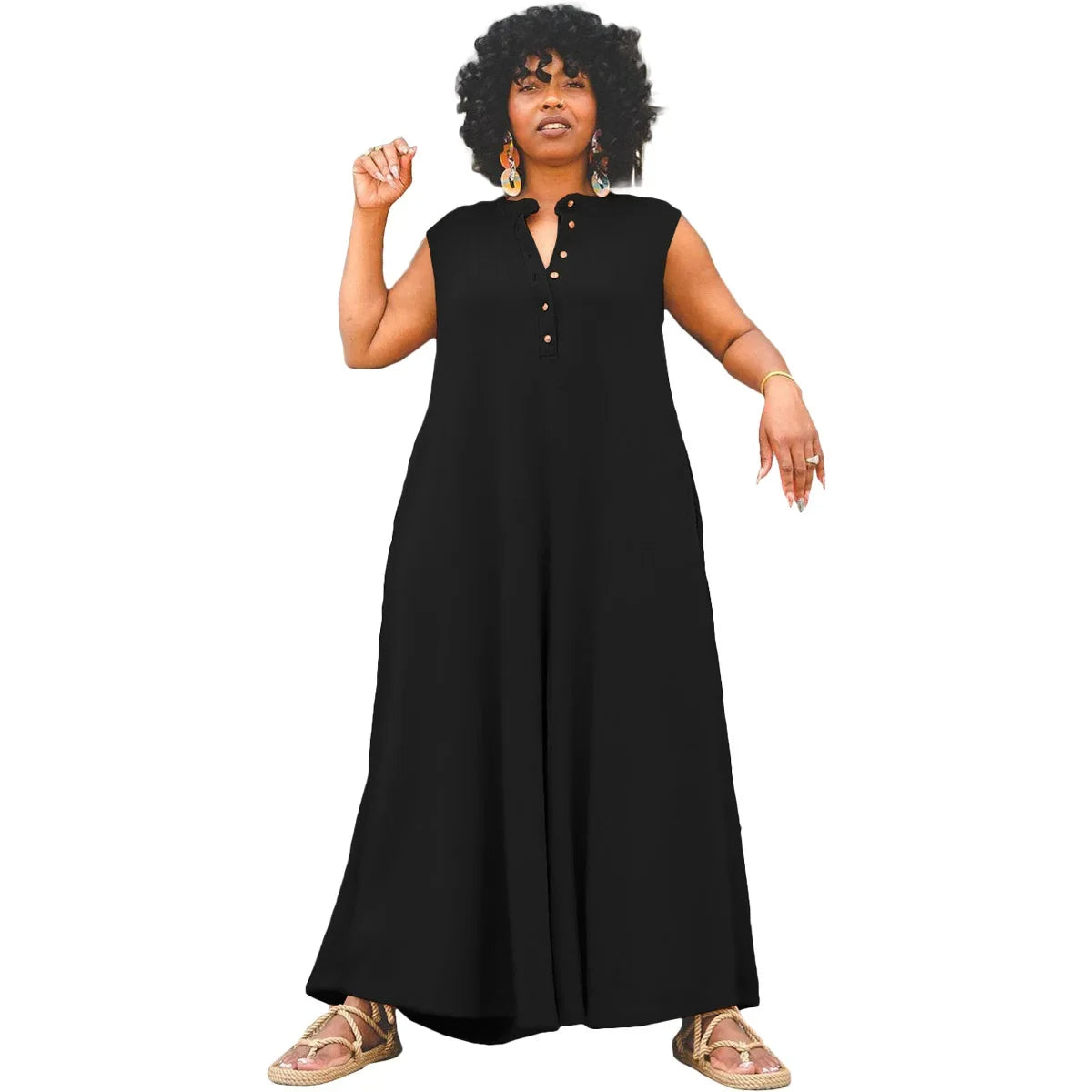 Plus Size Jumpsuit Stijlvol en Casual voor Vrouwen