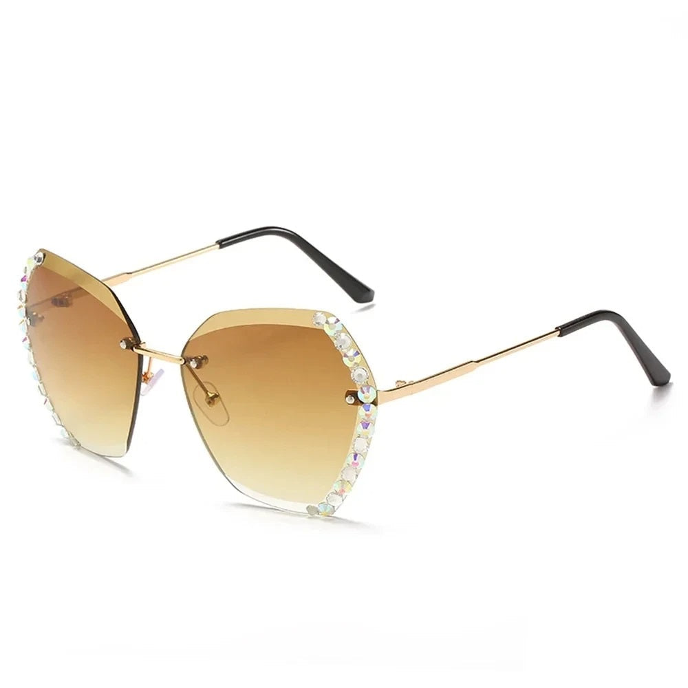 Oversized Zonnebril Luxe Design voor Dames