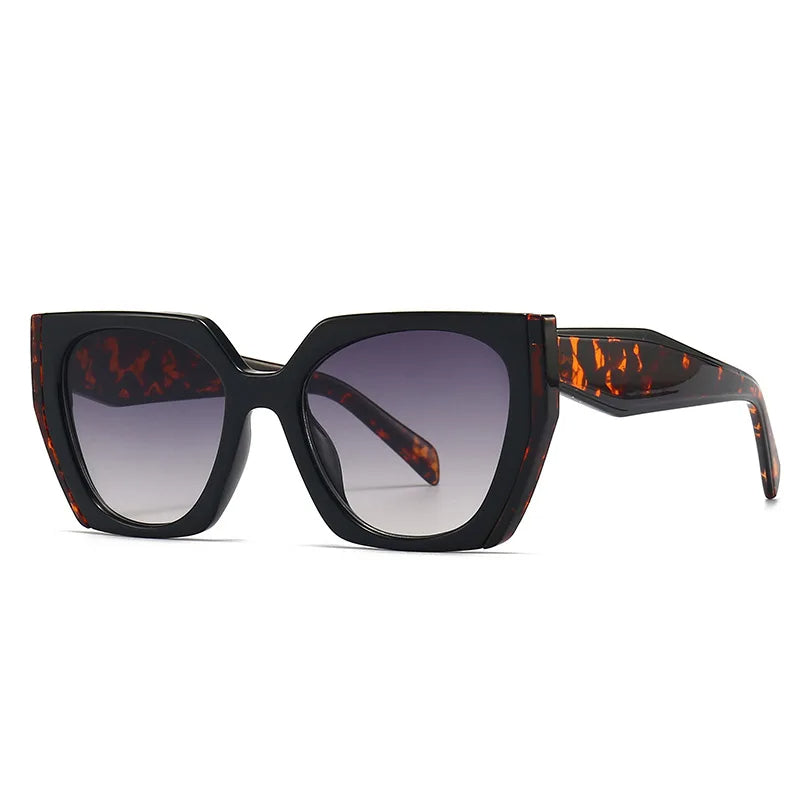 Vierkante Zonnebril Trendy Ivy Stijl