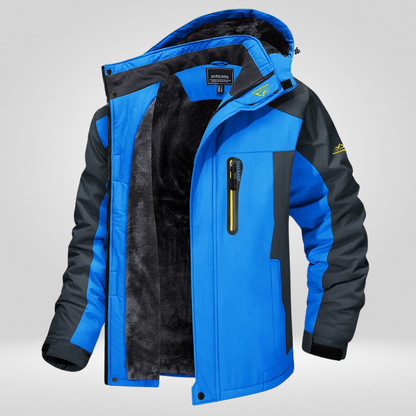 Waterdichte Herenjas Outdoor Warm Gevoerd Winddicht