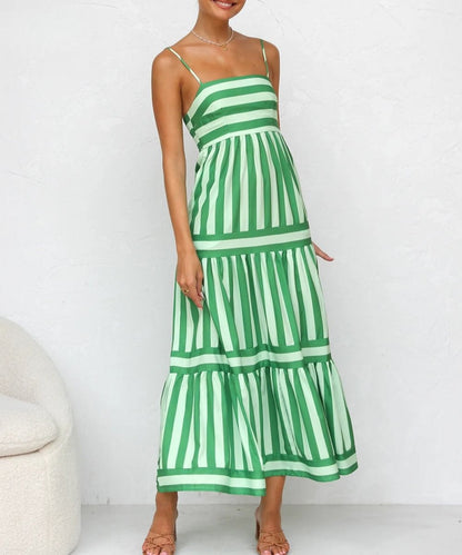 Agata | Maxi abito a righe