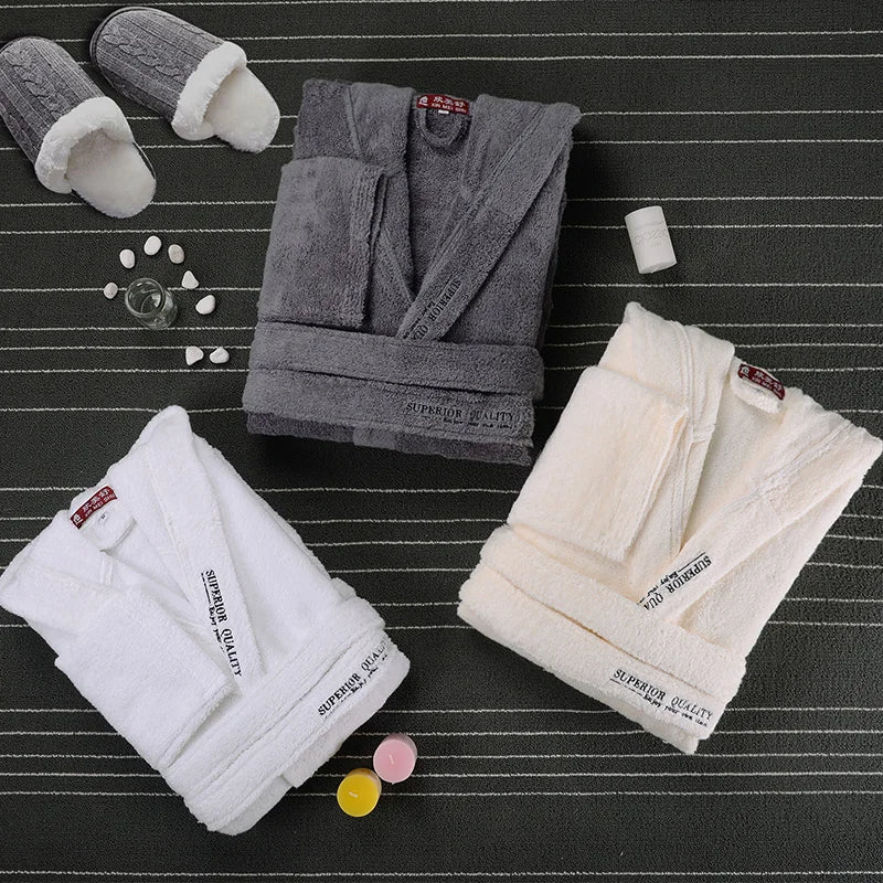 Zachte Badjas voor Dames en Heren Warm en Comfortabel - Mode Vibes
