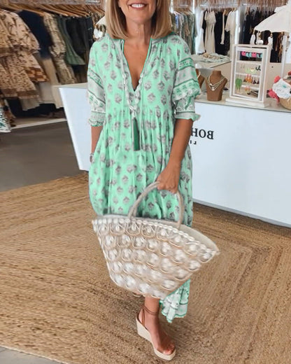 Emilia | Abito casual con stampa