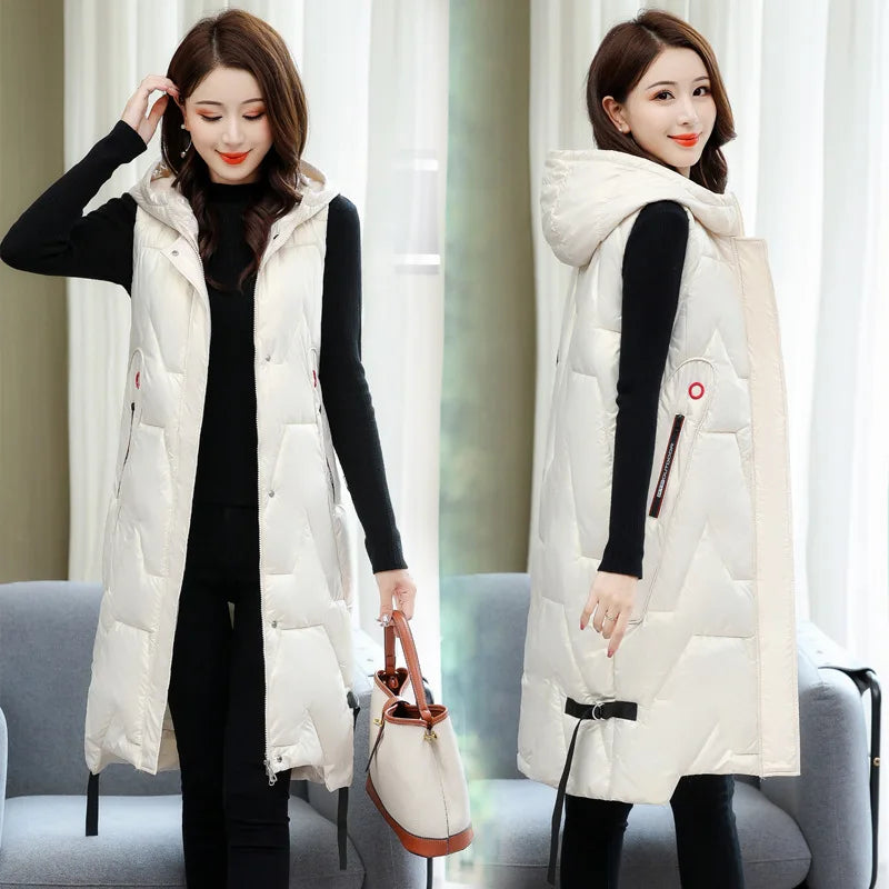 Dame Bodywarmer Lang & Warm - Mode Vibes