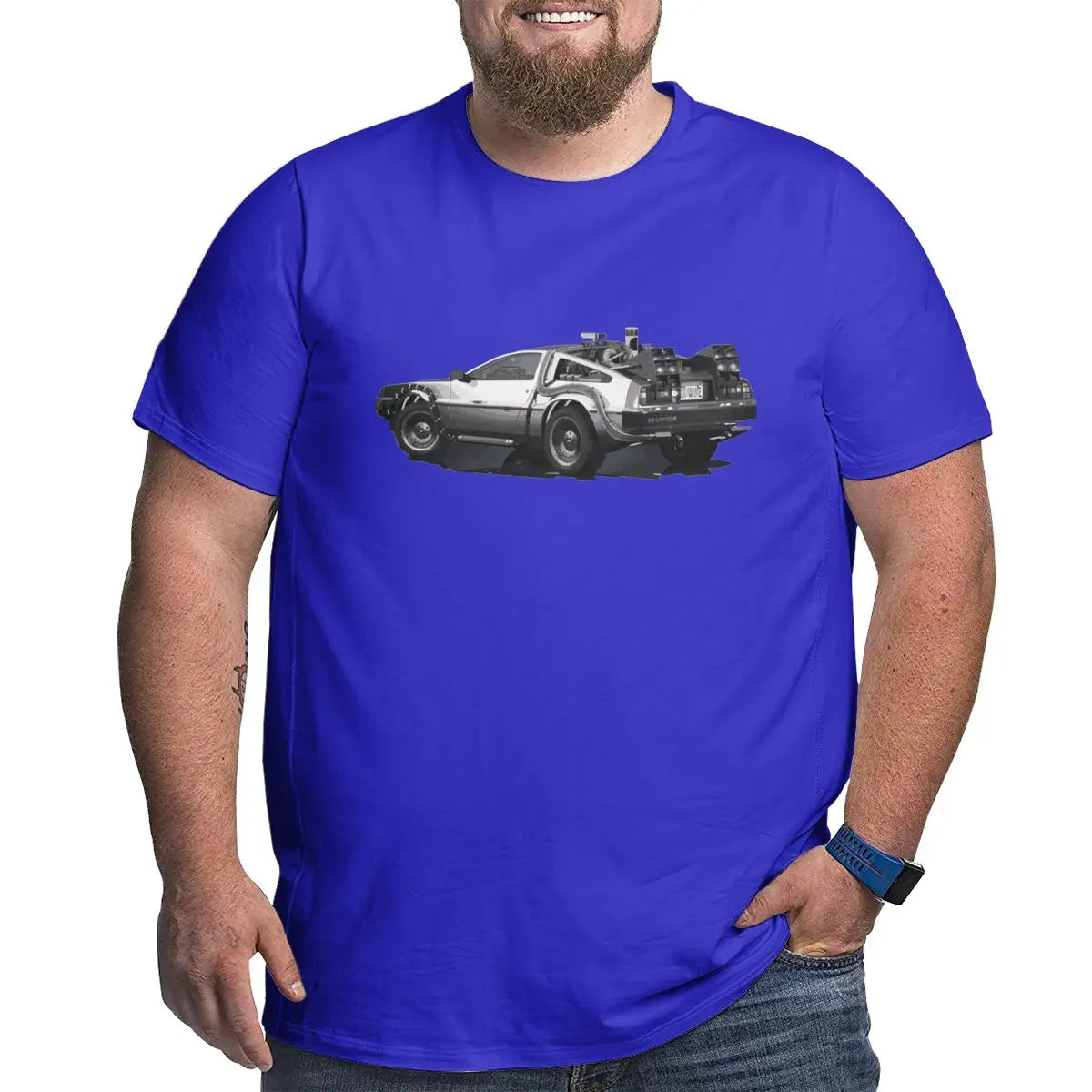 Delorean T-Shirt Back to the Future Klassiek voor Dames en Heren