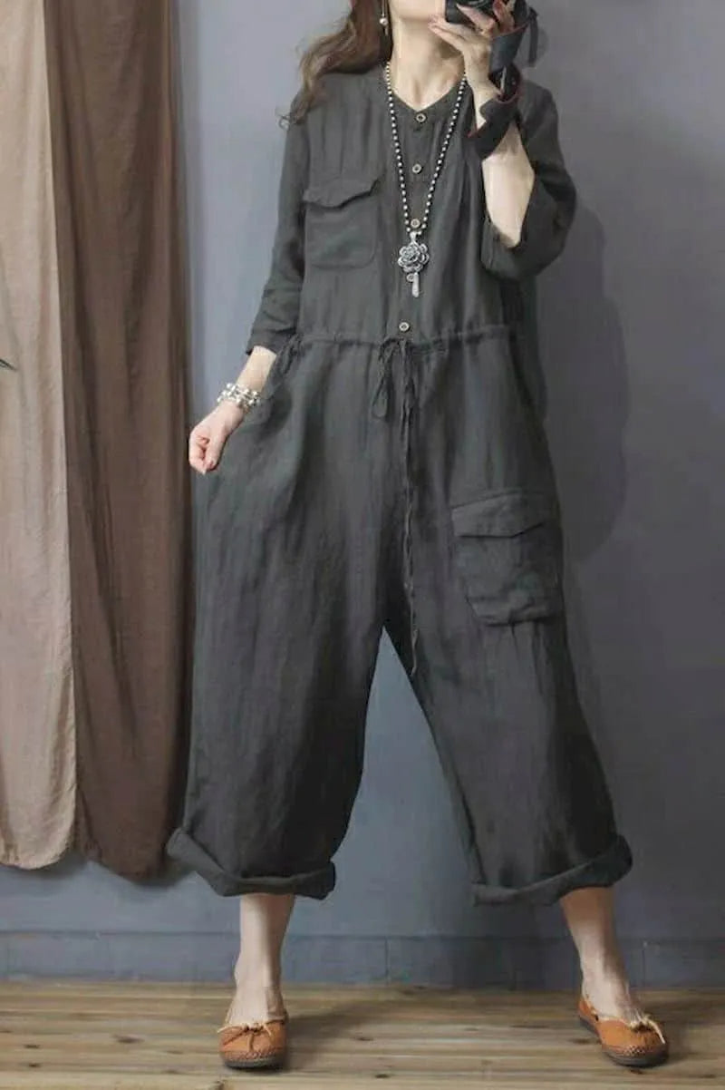 Plus Size Jumpsuit Casual Trendy voor Vrouwen - Mode Vibes