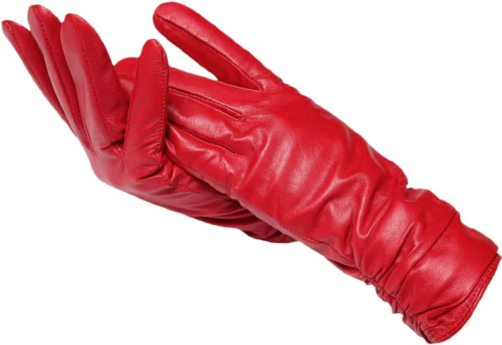 Leren Dames Handschoenen Klassiek Zwart Luxe Leer