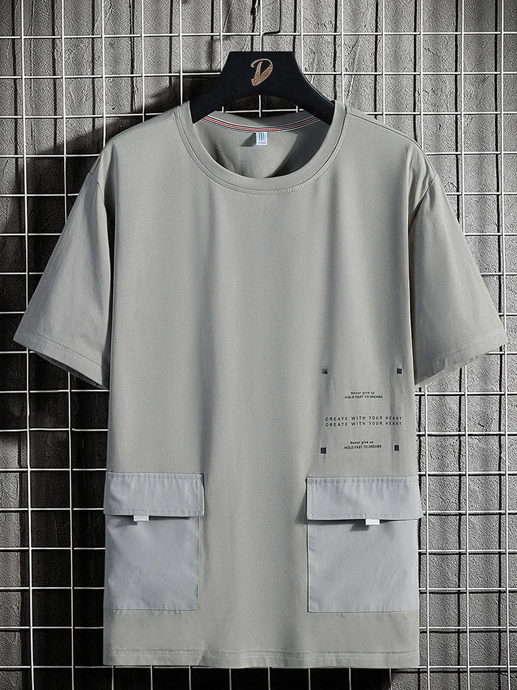 Plus Size T-Shirt Urban Trendy voor Mannen
