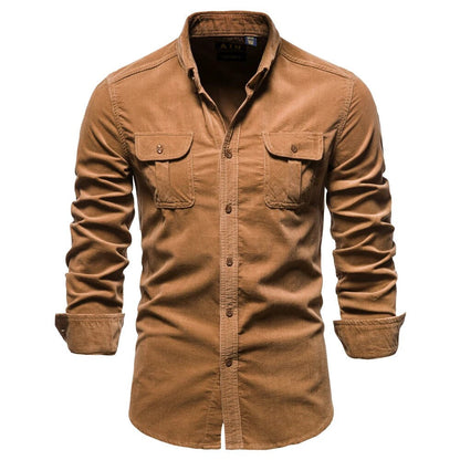 Casual Overhemd Corduroy voor Dagelijks Gebruik