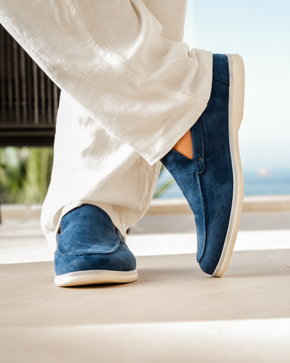 Herenzomerloafers van Suède Elegante Stijl
