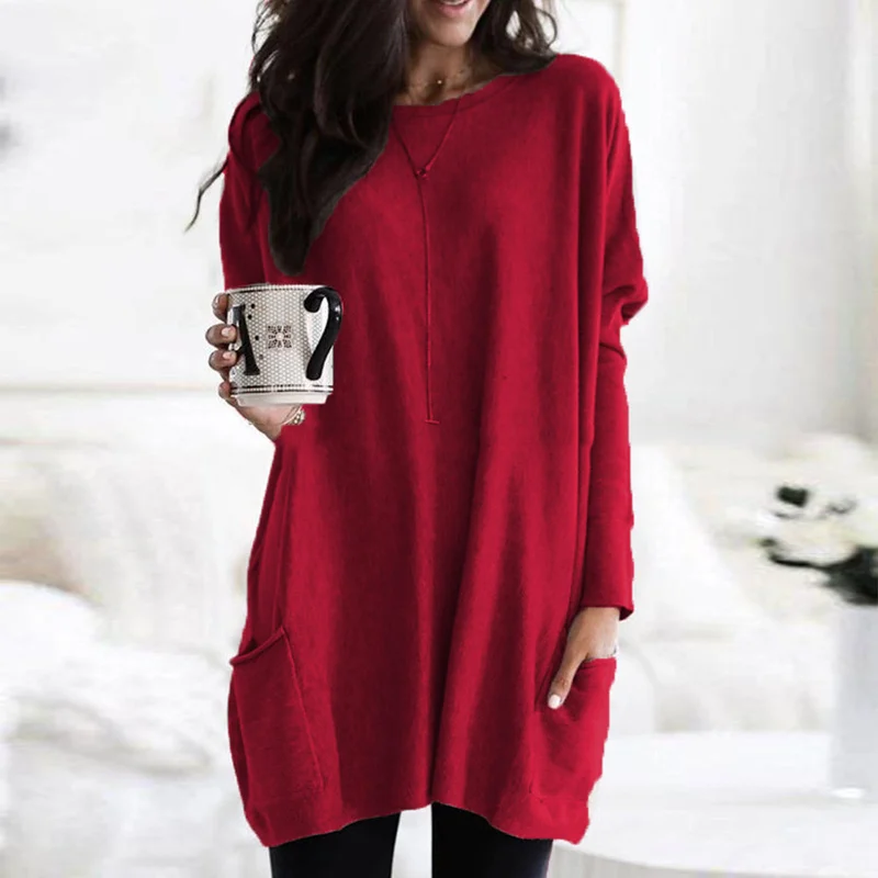Dames Tuniek Lange Mouwen Casual Stijl Celina